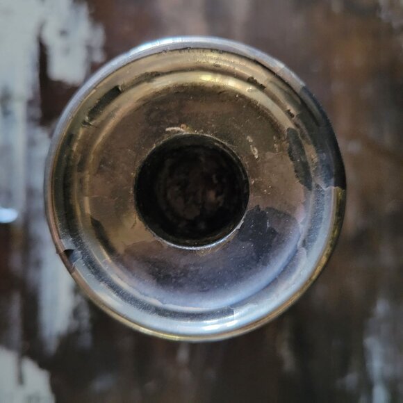 Antique Silverplate Candle Holders Victorian Rose Pattern Ornate Baroque Floral - Picture 9 of 11